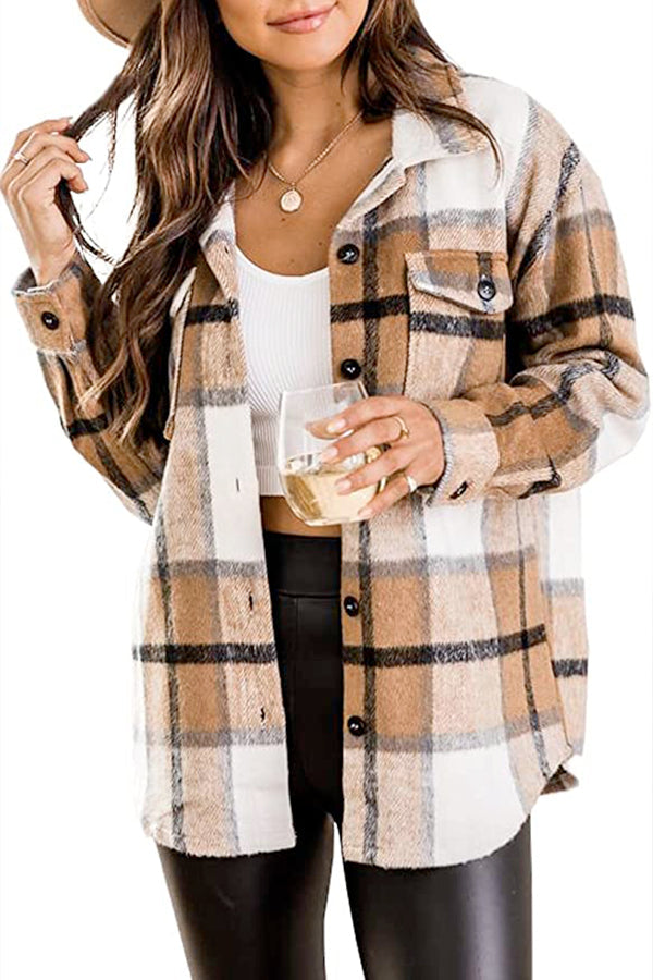 Plaid Khaki / 2XL
