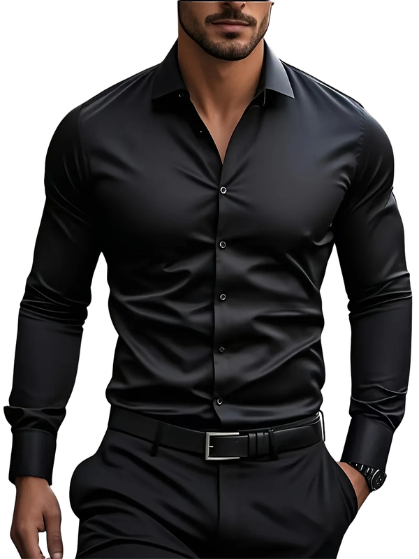 Varel | Elegant Long Sleeve Button-Up Shirt