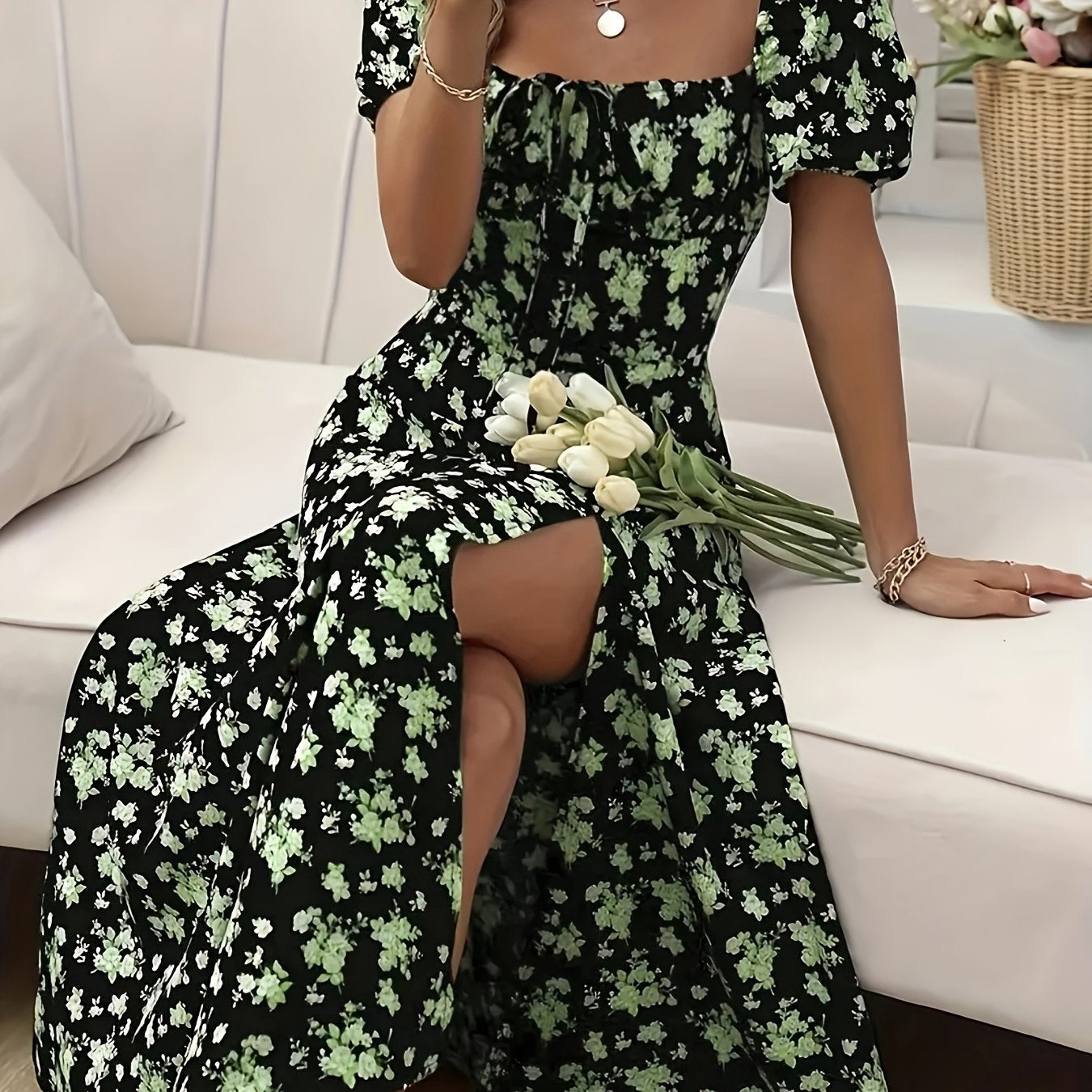 Green Flower / XL