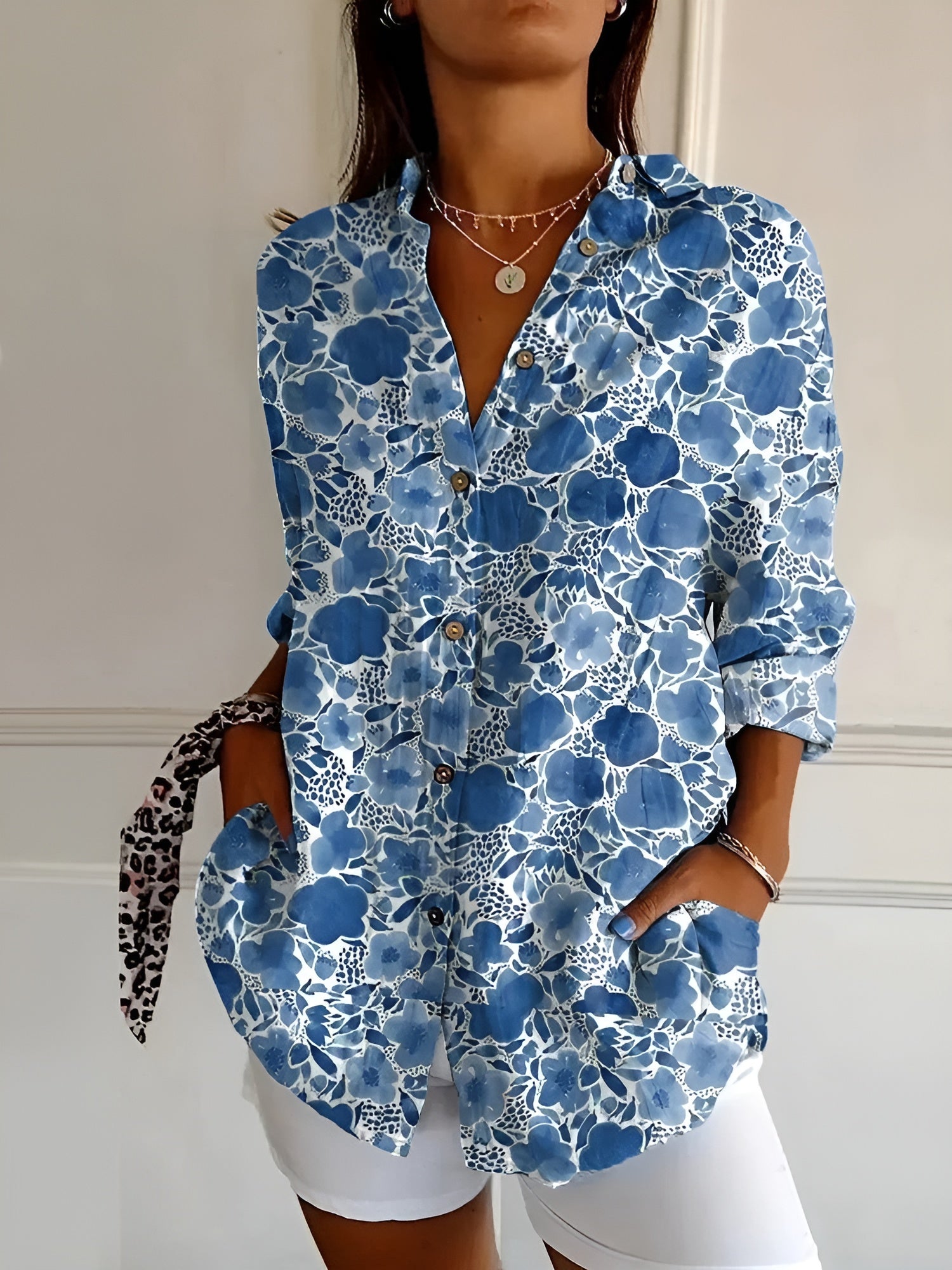 Dark Blue Flower / 4XL
